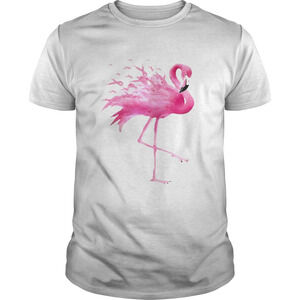 Flamingo  Ribbon Breast Cancer Awareness Shirt